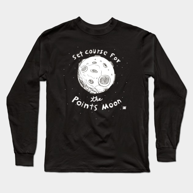 The Points Moon! Long Sleeve T-Shirt by FanaticalFics